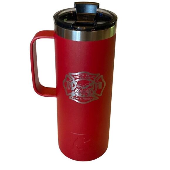 RTIC 16OZ HIGHBALL GENERATION ONE POWDER COAT SKULL CAMP FIRE RESCUE - Picture 1 of 10